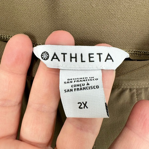 Athleta Stratosphere Wide Leg Pant Women's 2X Tan Breathable Quick Dry NWT - Picture 8 of 12